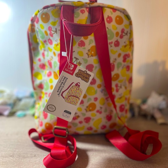 Animal Crossing Fruit Icon Mini Backpack w/ Nintendo Switch Travel Pocket - NWT - Picture 2 of 11